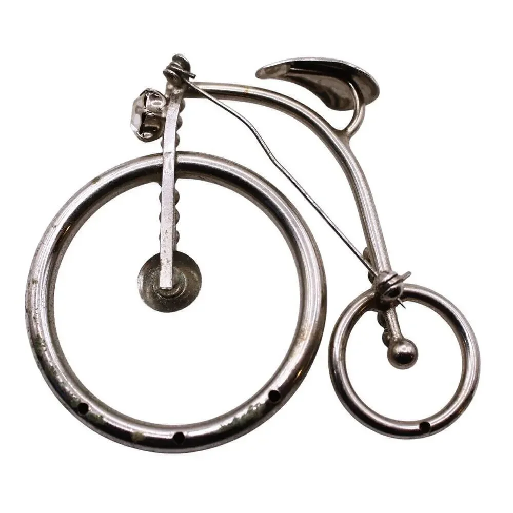 Vintage Penny Farthing Bicycle Pin 3